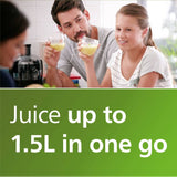 Philips compact juicer black with 1.5 litre capacity - British product