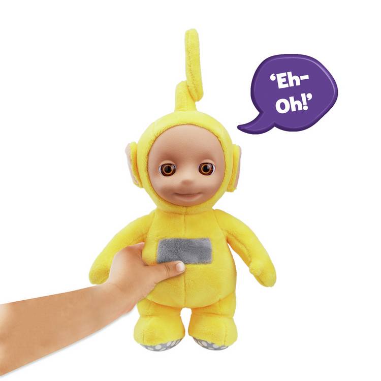 Teletubbies Laa-Laa talking soft toy 27 cm, UK version