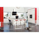 Scandinavian pet pen with wall fittings white, UK version