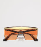 Versace square sunglasses tortoiseshell acetate frames, imported from the UK