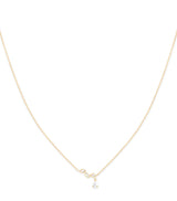 Harrods Astrid & Miyu Yellow Gold and Diamond Drop Pendant Necklace 38cm- Buy online at McGrocer