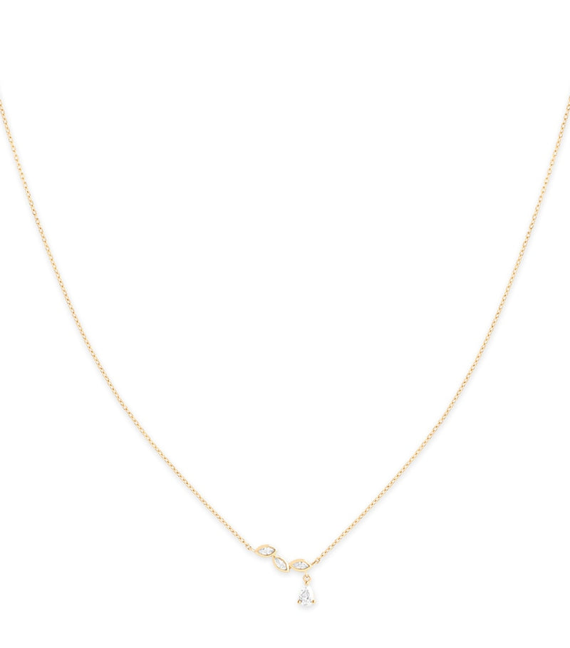 Astrid & Miyu gold pendant necklace with diamonds, imported from the UK