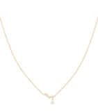 Astrid & Miyu gold pendant necklace with diamonds, imported from the UK