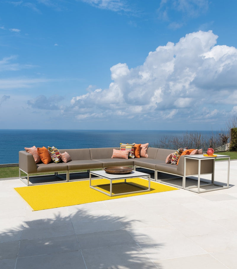 Indian Ocean modular outdoor lounge chair corner module, UK version