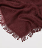 Weekend Max Mara modal-cashmere logo scarf 136cm, imported from the UK