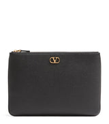 Harrods Valentino Garavani Medium Leather VLogo Signature Pouch- Buy online at McGrocer