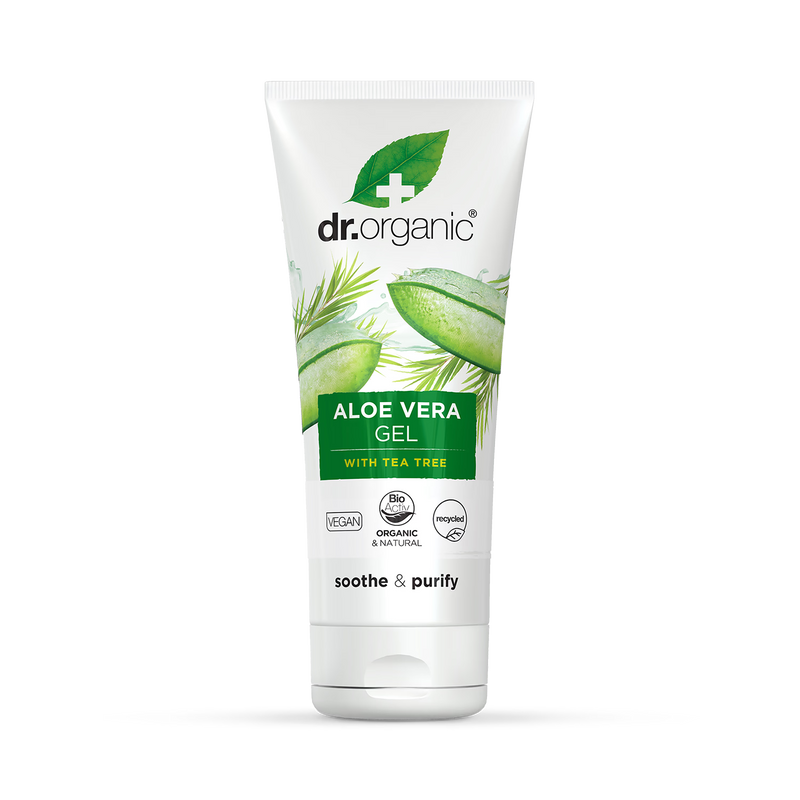 Dr Organic Aloe Vera Gel with Tea Tree 200ml - British product