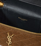 Saint Laurent suede vanity bag, imported from the UK