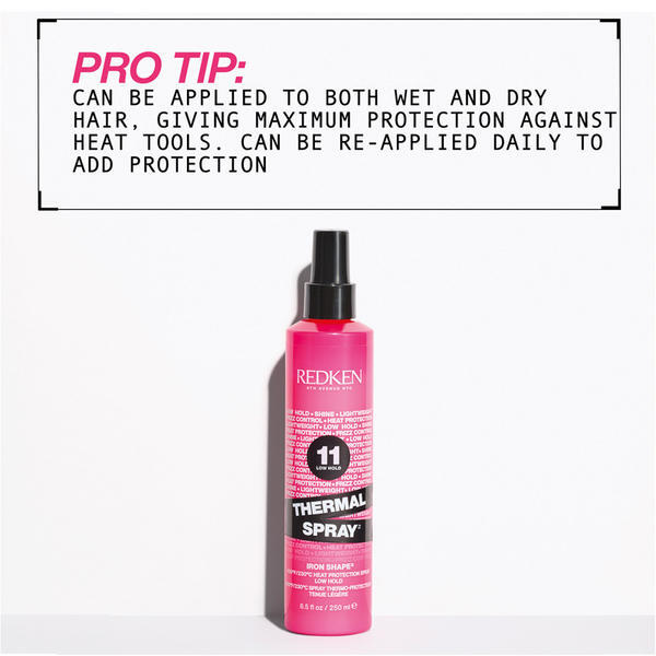 Redken thermal spray heat protectant 250ml, imported from the UK
