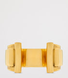 Saint Laurent Scroll Open Cuff Bracelet brass, imported from the UK