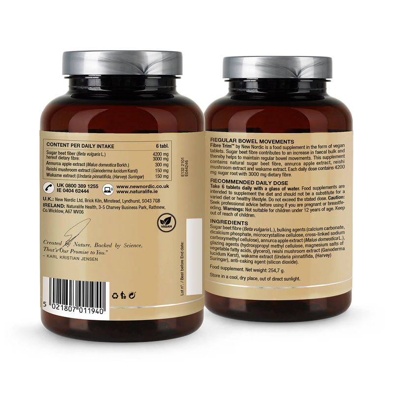 New Nordic Fibre Trim 180 tablets - British product