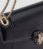 Bvlgari Serpenti Forever cross-body bag in smooth leather, imported from the UK