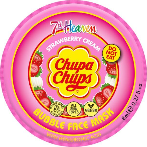 7th Heaven strawberry cream bubble face mask - British product
