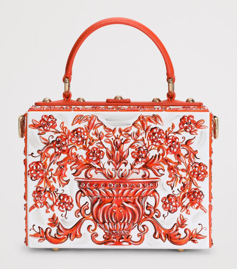 Dolce & Gabbana Dolce Box resin handbag top-handle, imported from the UK