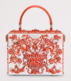 Dolce & Gabbana Dolce Box resin handbag top-handle, imported from the UK