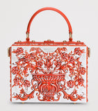 Dolce & Gabbana Dolce Box resin handbag top-handle, imported from the UK