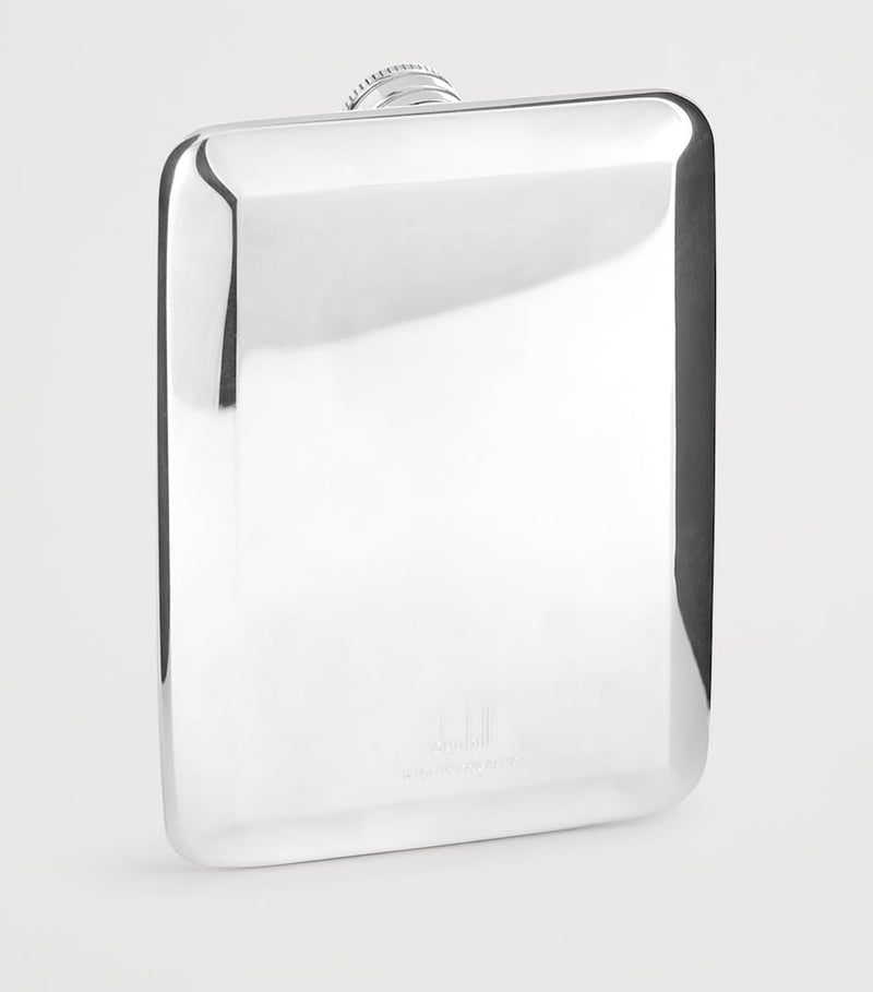 Dunhill Silver Slim Pocket Flask - British product