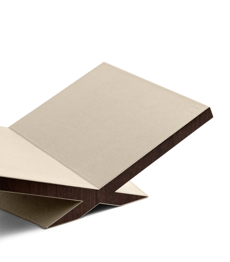 Assouline walnut leather ultimate culture bookstand - British product
