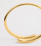 LIÉ STUDIO gold-plated Olga bangle, adjustable, 6cm - British product