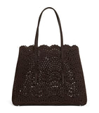 Alaïa Mina Vienne top handle leather bag medium, imported from the UK