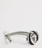 Deakin & Francis sterling silver and enamel knot cufflinks - British product