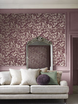 Next Laura Ashley Summerhill Pale Blackberry Purple Wallpaper Sample A4- Buy online at McGrocer