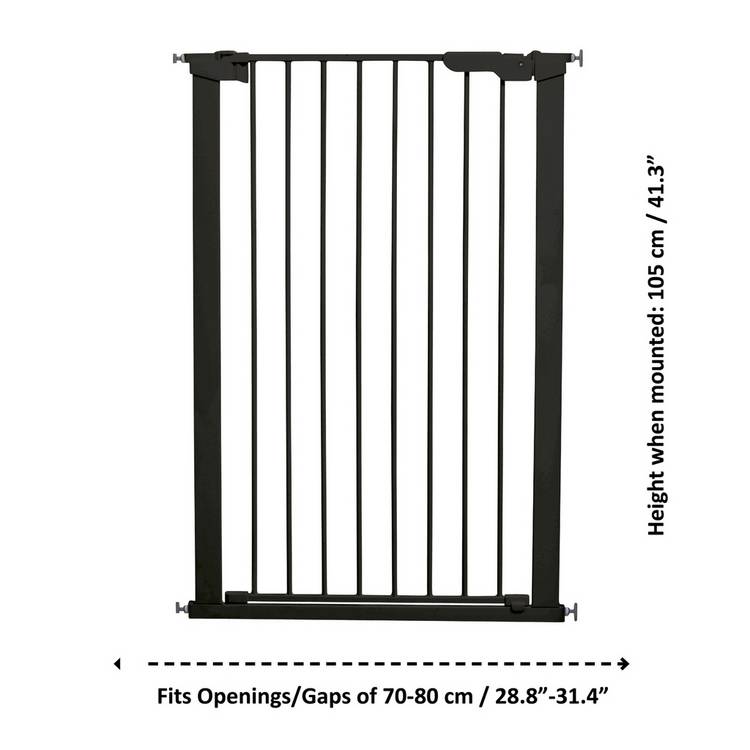 Scandinavian Extra Tall dog gate 105cm fits 73-80cm, imported from the UK