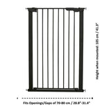 Scandinavian Extra Tall dog gate 105cm fits 73-80cm, imported from the UK