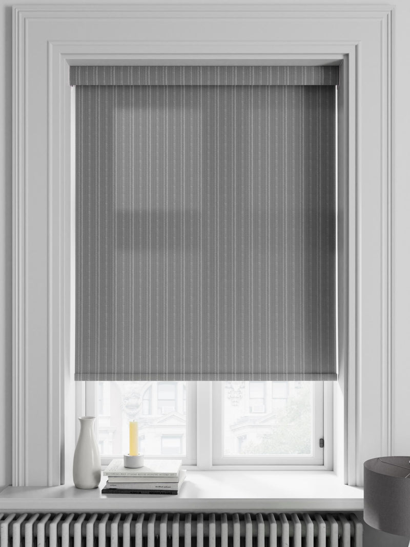 Mack grey roller blind made to measure, UK version