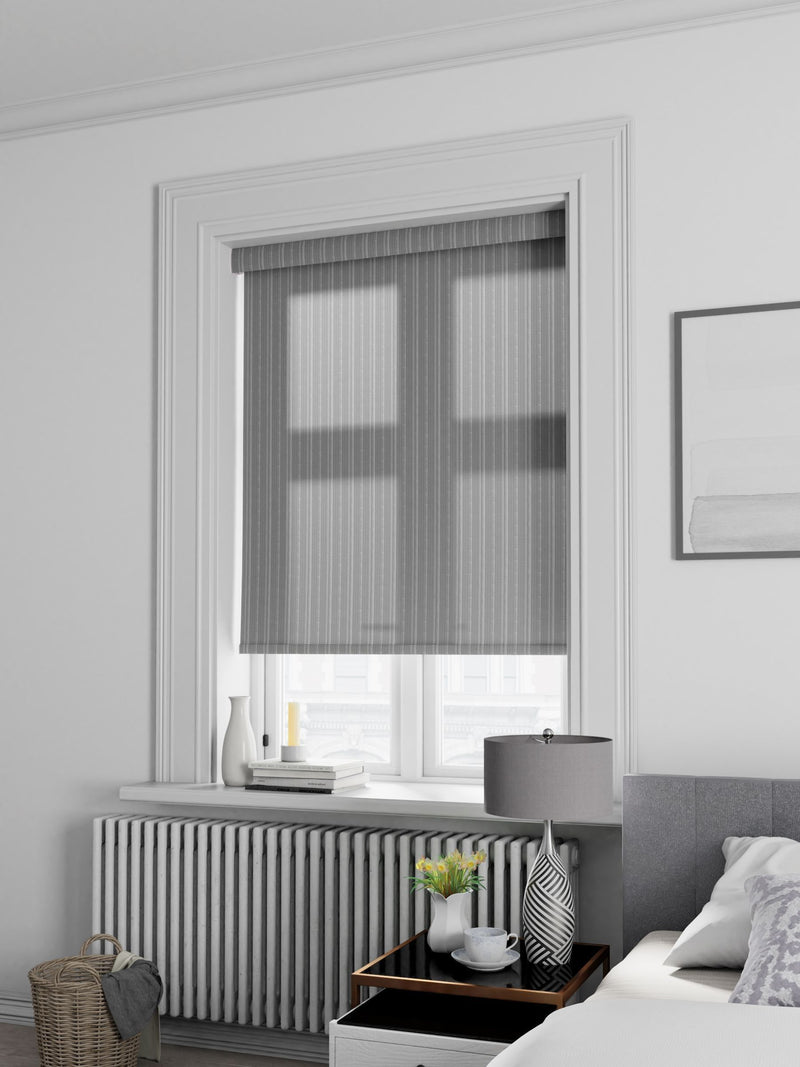 Mack grey roller blind made to measure, UK version