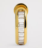 Spinelli Kilcollin yellow gold diamond mini single hoop earring - British product