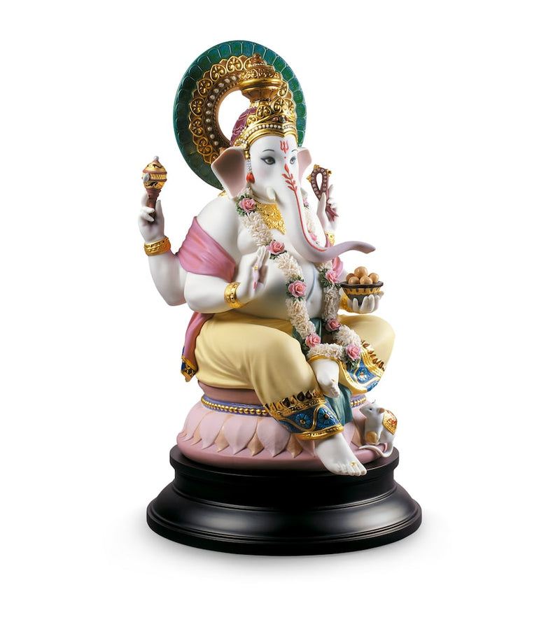 Lladró Lord Ganesha porcelain figurine 42cm, imported from the UK