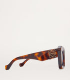 Loewe cat eye sunglasses bevelled edges gold-tone plaques, UK version