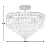 Argos Home Olivia ceiling light chrome clear 33cm (British brand)