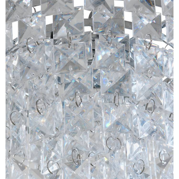 Argos Home Olivia ceiling light chrome clear 33cm (British brand)
