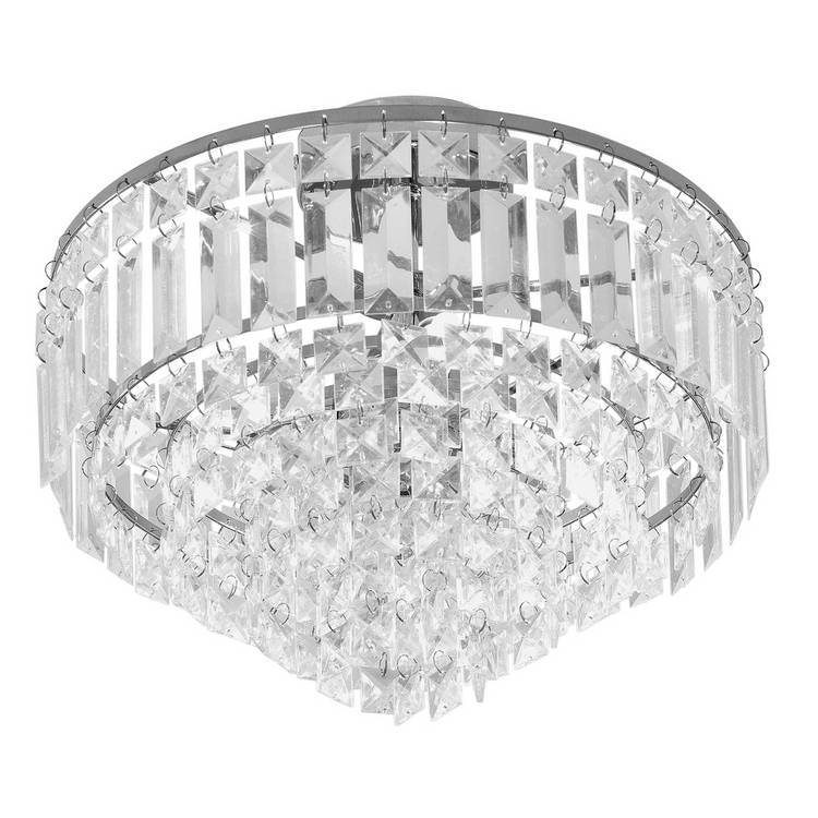 Argos Home Olivia ceiling light chrome clear 33cm (British brand)