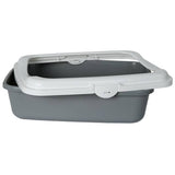 Cat litter tray with raised shield 49x38cm, imported from the UK