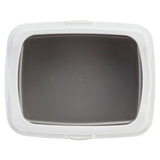 Cat litter tray with raised shield 49x38cm, imported from the UK