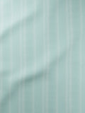 Mack aqua blue roller blind woven stripe fabric - British product