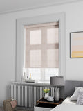 Damask pink Moselle roller blind, UK version