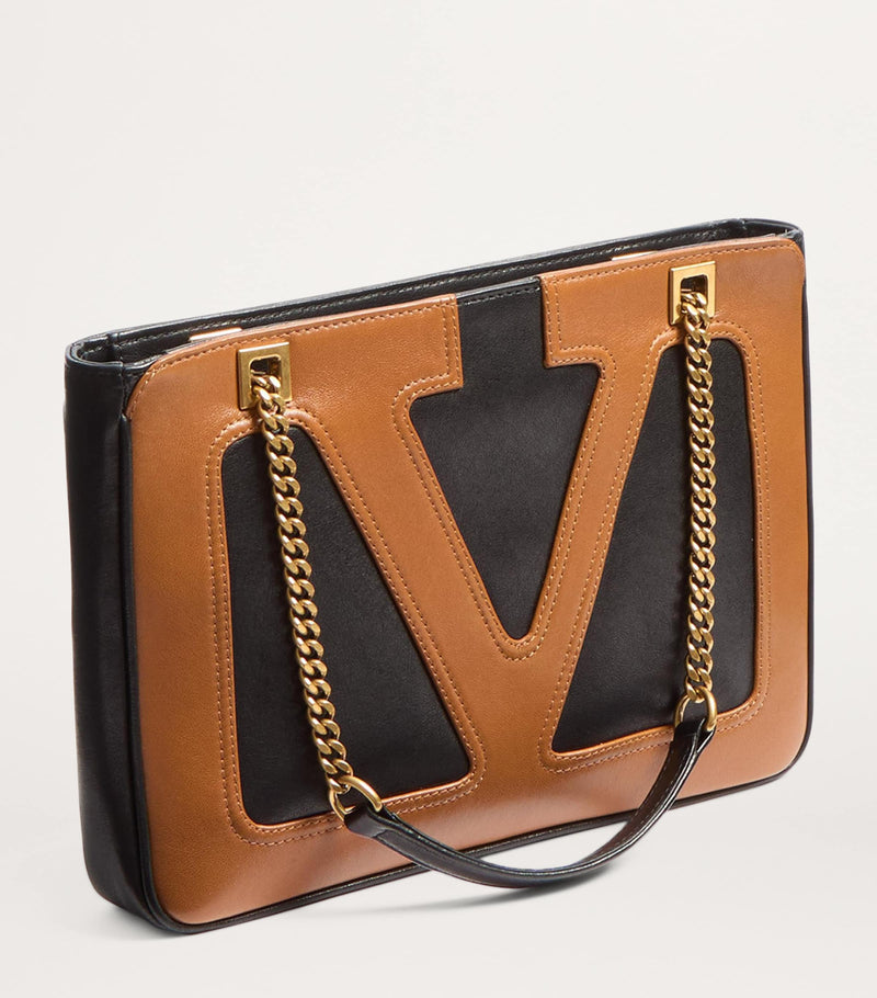 Valentino Garavani small lambskin Viva Superstar tote bag - British product