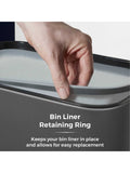 Tower Grey 75L Rectangular Sensor Bin (British brand)