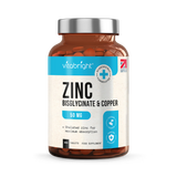 Holland & Barrett VitaBright Zinc Bisglycinate with Copper Dietary Supplement 50mg 400 Tablets- Buy online at McGrocer