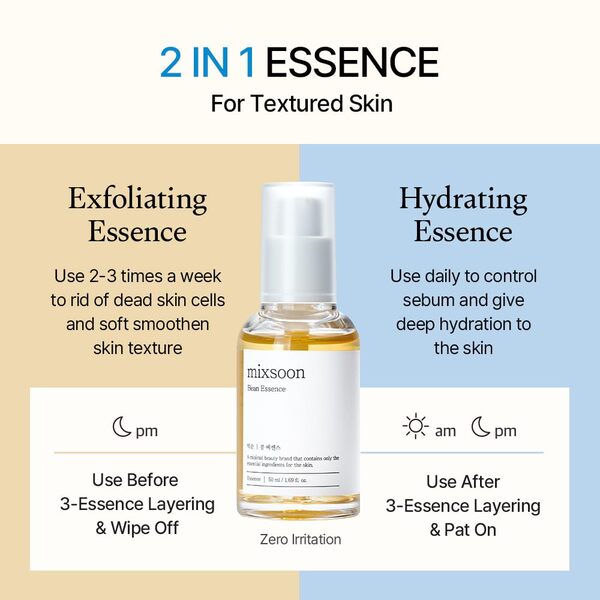Mixsoon Bean Essence 50ml skincare (British brand)