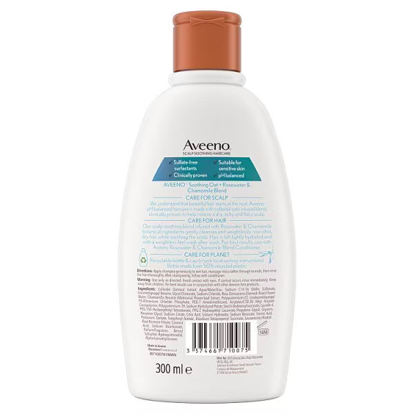 Aveeno Rose Water & Chamomile Shampoo 300ml - British product
