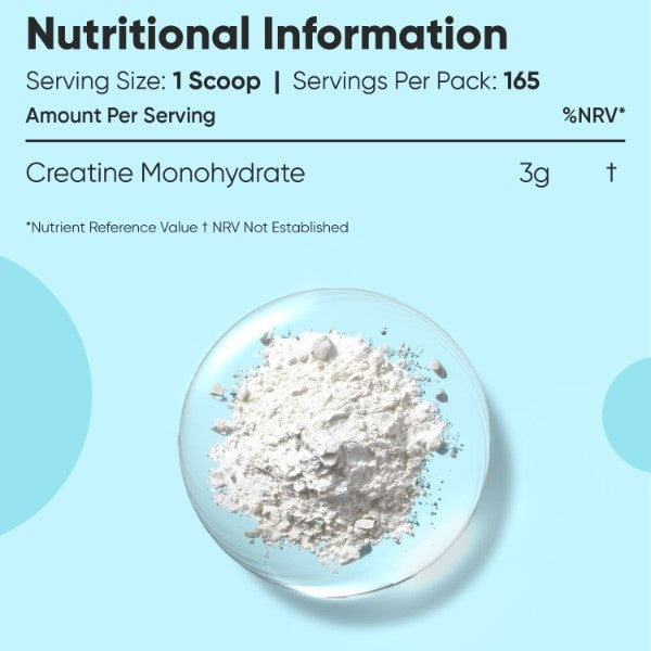 WeightWorld Creatine Monohydrate Powder 500g Unflavoured Vegan - British product