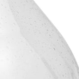 Argos Home Abas floor lamp brushed chrome bubble glass 125cm (British brand)