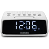 Roberts Ortus FM clock radio in white, UK version
