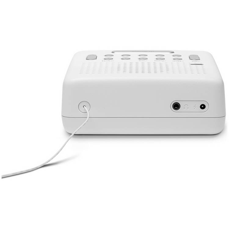 Roberts Ortus FM clock radio in white, UK version