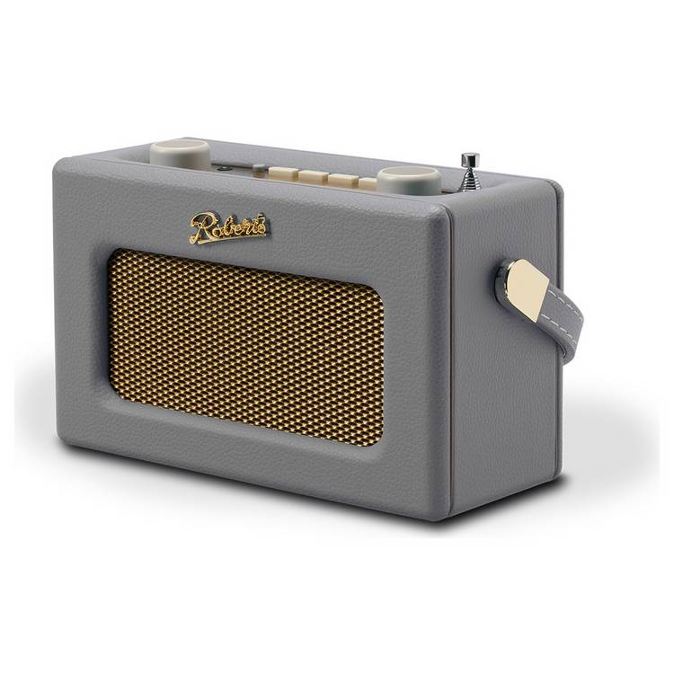 Roberts Revival Uno DAB radio Dove Grey compact design, UK version